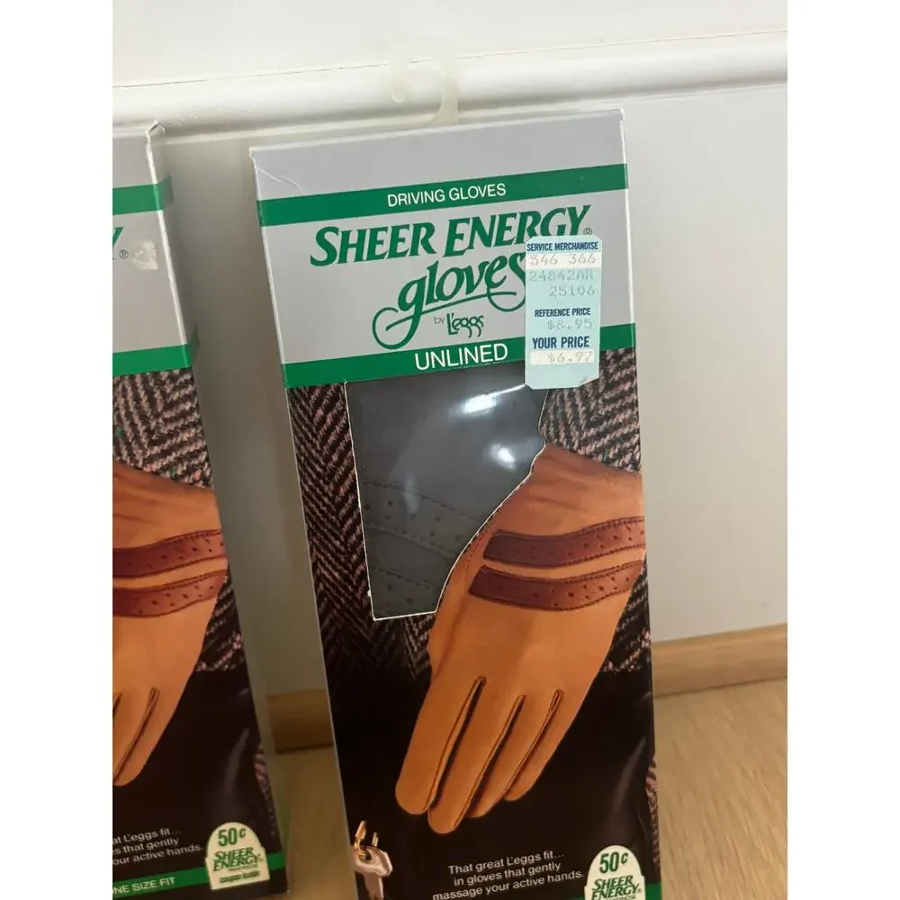 Lot of 2 Vintage L'eggs Sheer Energy Driving Gloves – New Old Stock